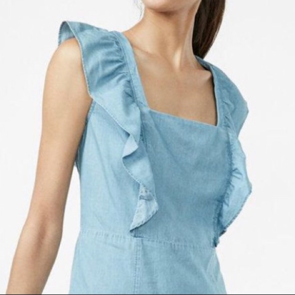 Mini denim dress